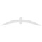 Ekena Millwork Archdale Architectural Grade PVC Gable Bracket, 84"W x 17 1/2"H x 4"D x 6"F, 5/12 Pitch GBP084X18X0406ARC00 - alternate 3